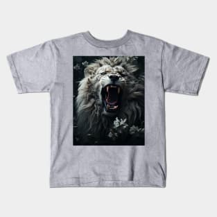 White Lion Roar Kids T-Shirt